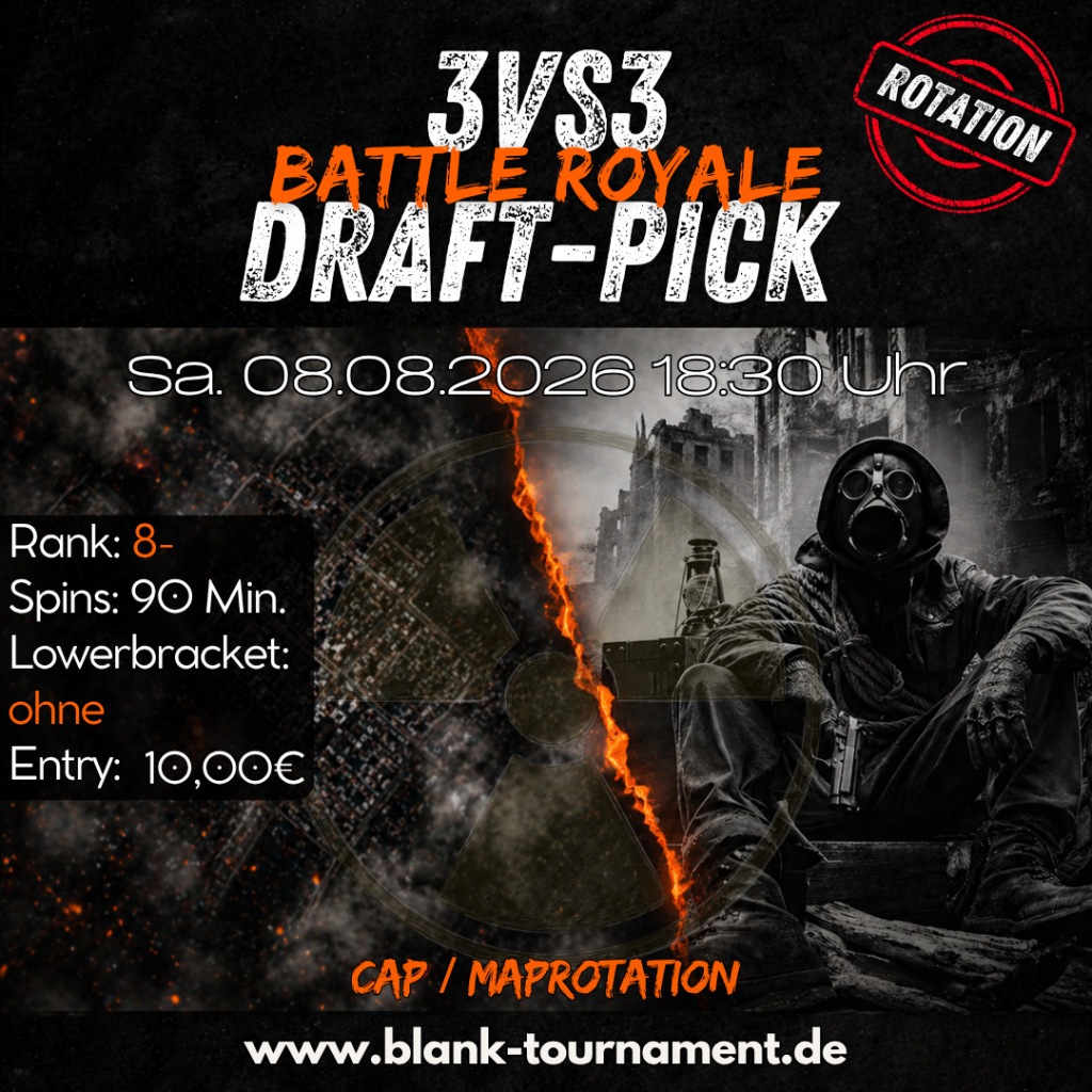 3VS3 BATTLE ROYALE DRAFT MIT CAP 8-