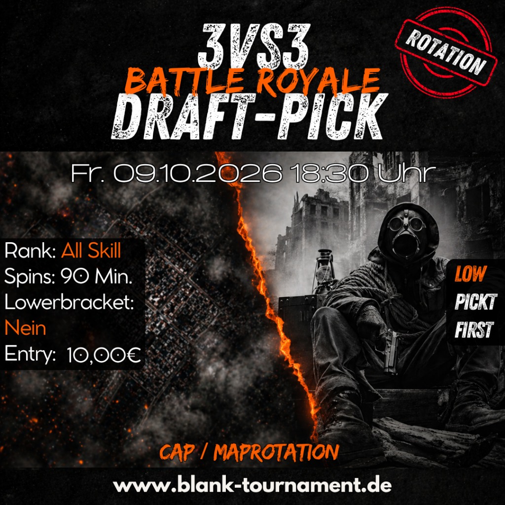 3VS3 BATTLE ROYALE DRAFT LOW PICKT ALL SKILL
