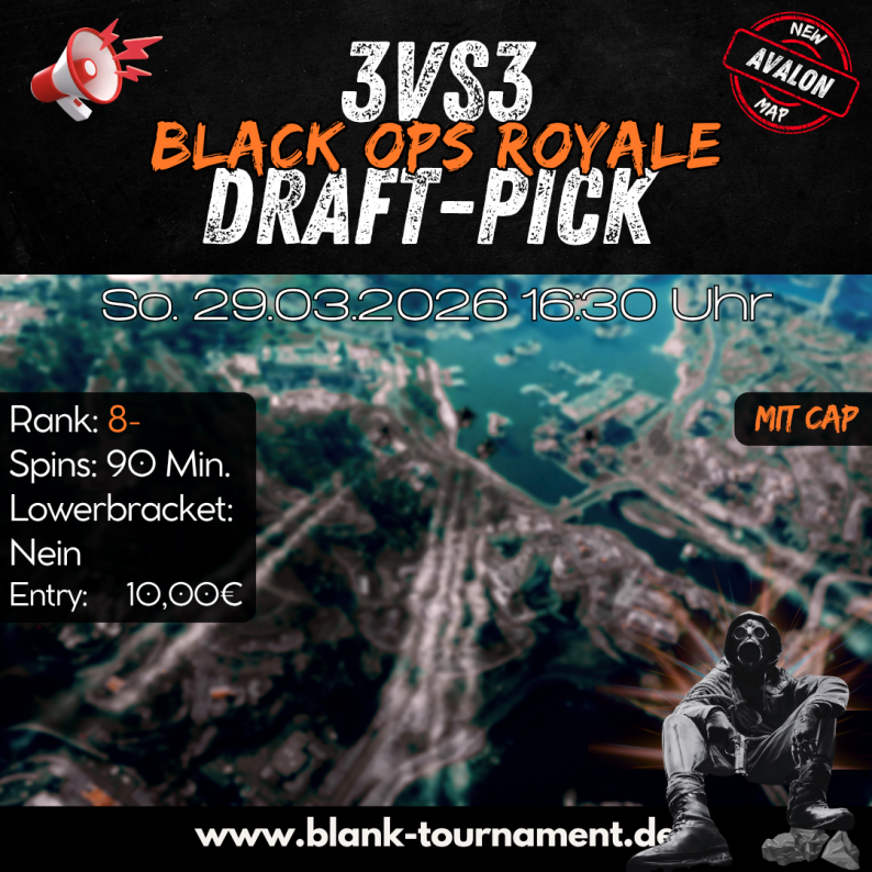 3VS3 DRAFT-PICK MIT CAP 8- Uhr