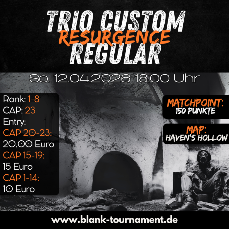 TRIO CUSTOM RESURGENCE REGULAR MAX. CAP 23 Uhr