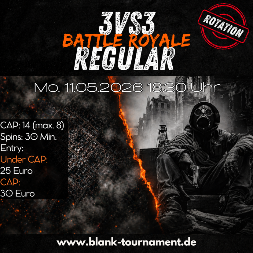3VS3 BR REGULAR CAP 14 (Max. Rang 8)