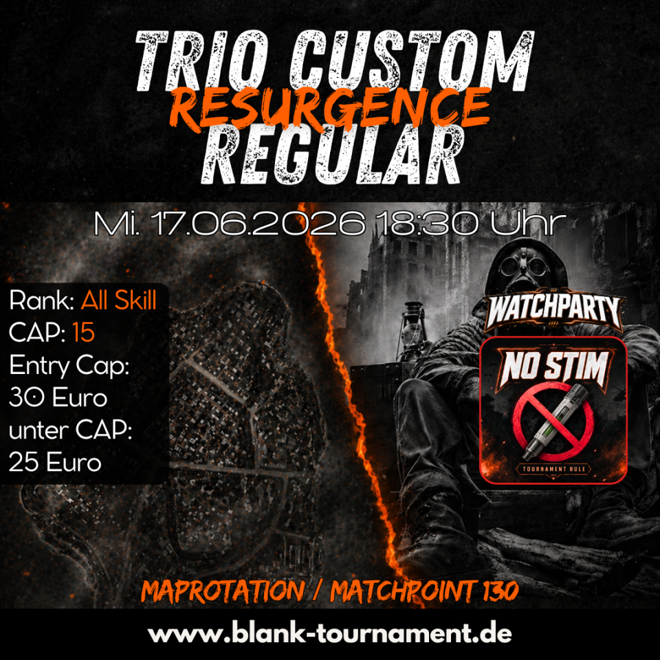 TRIO CUSTOM RESURGENCE REGULAR NO STIM CAP 15